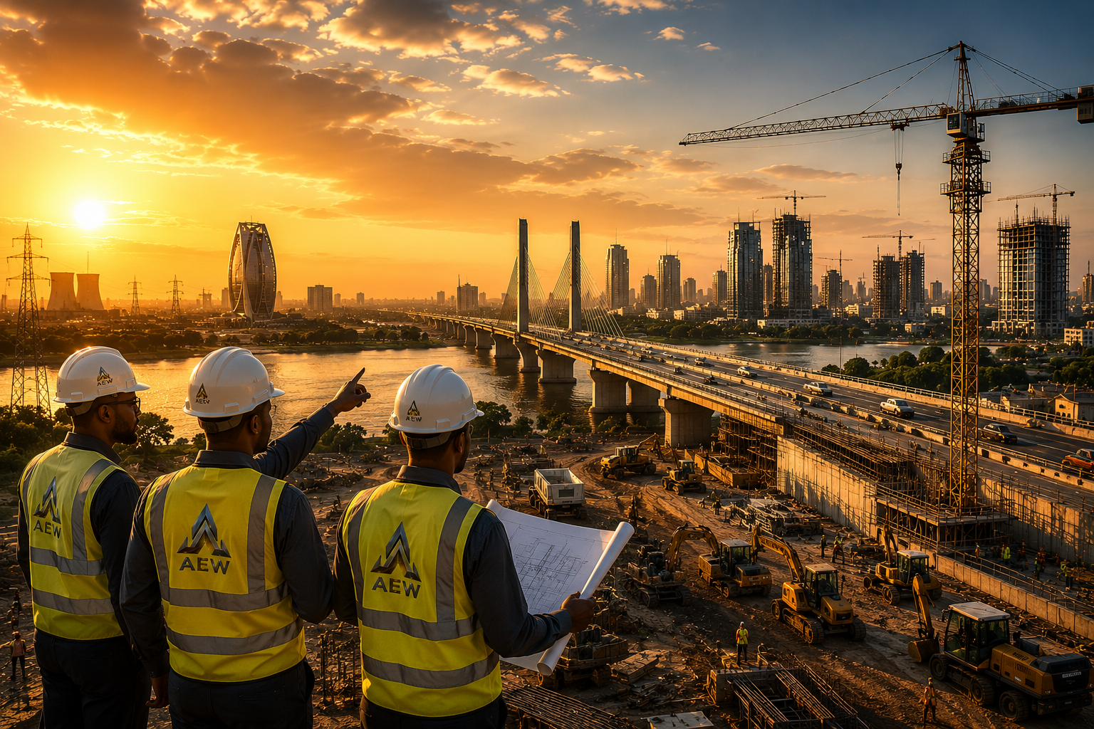 مهندسو AEW في الموقع