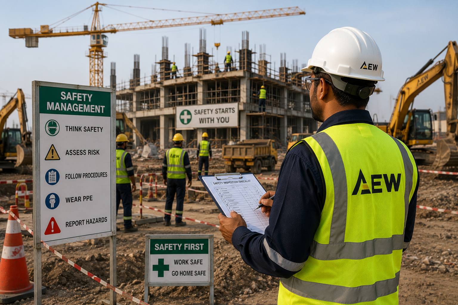 AEW HSE officer on site
