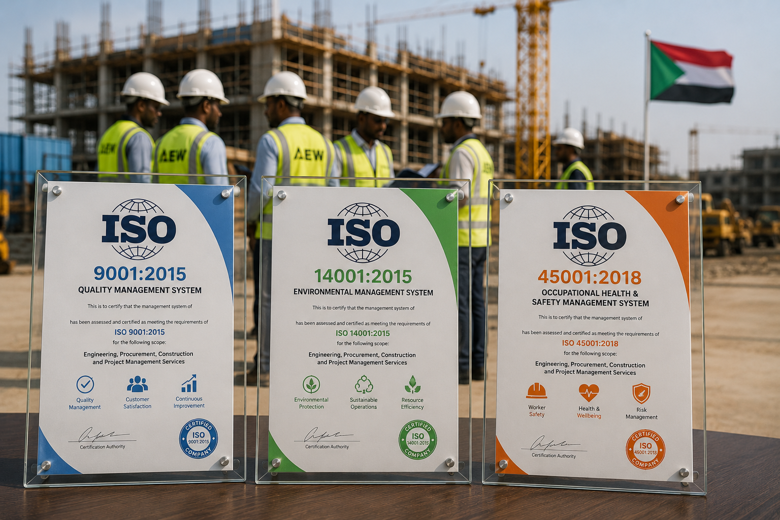 AEW ISO certificates