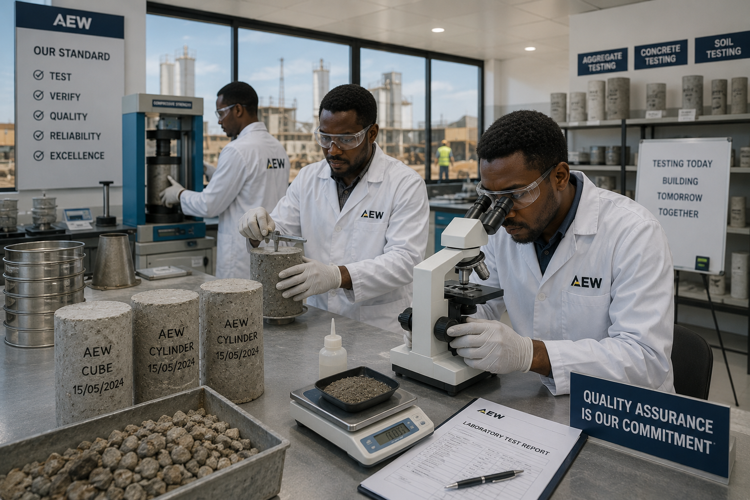 AEW materials testing laboratory